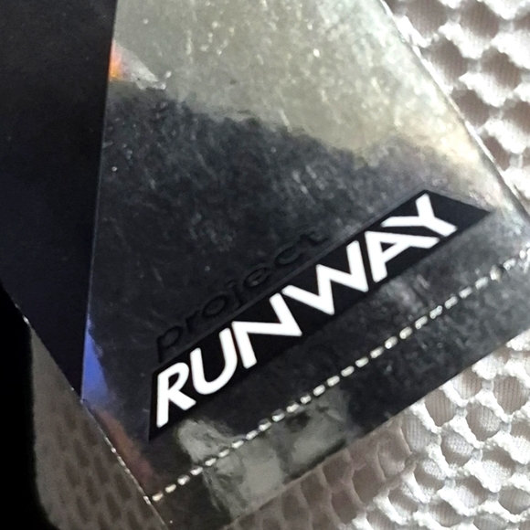 RUNWAY Chic Black and White Mesh Dress - Picture 6 of 7